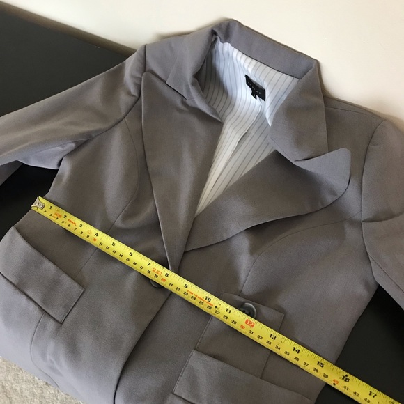 Tobias Single Button Blazer | Grey Office Career Wear Blazer - Picture 12 of 12
